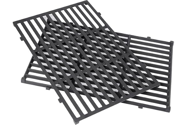 GFTIME 30 x 43,8 cm Grille de cuisson 7638 pour Weber Spirit I & II E310 E320, Spirit 700, fonte Grille de rechange pour gril à gaz