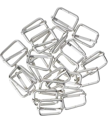 BQLZR - 10 Boucles Coulissantes Tri-Glisse En Alliage De Zinc Pour Sacs à Main, DIY - 3.8 Cm