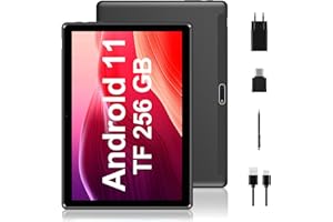 OVZIOCO Tablette 10 Pouces Android 11,WiFi Tablette 4Go RAM 64 Go ROM 256 Go Extensible|Bluetooth|2.5D IPS 1280 FHD(Noir)|Caméra 8MP|Tablet Batterie 6000 mAh…