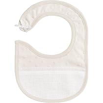 Bavoir Broderie Point De Croix FILET - Toile Aida 14CT - 100% Made In Italy