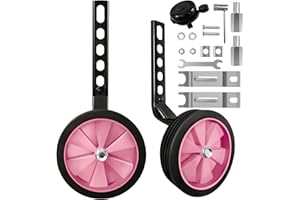 TenFans Stabilisateurs de Vélo pour Enfants - Stabilisateurs Roue Velo Réglables - Version Robuste Arrière Robuste pour Vélo à Vitesse Unique pour Enfants 12, 14, 16, 18, 20 pouces