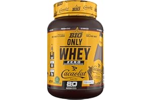BIG - Proteinas Whey - Proteina en Polvo para Desarrollo de Masa Muscular y Recuperación - Materia Prima Premium - Whey Protein Sin Lactosa, Sin Azúcar, Sin Grumos (1Kg, Cacaolat)