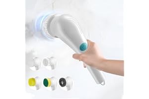 SAIYUANXING Spazzola elettrica per la pulizia elettrica, spazzola elettrica 5 in 1 efficiente ed elettrica, spazzola elettrica con ricarica USB, spazzola elettrica per bagni, cucina di casa, angolo, piastrelle e