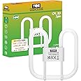 TBE LIGHTING 16w 2D 2-PIN CFL Energy Saving Lamps - DD Fluorescent Bulbs - 2-Pin GR8 Base Fittings - Long Life Lamp, Soft White 3500K (Single Unit)