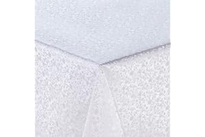 HOME DIRECT Tovaglia rettangolare in tela cerata in PVC, 140 x 240 cm, colore: bianco