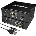 NAWEN HDMI To HDMI Audio Converter, Optical TOSLINK SPDIF + 3.5mm Stereo Audio Extractor, 4K@30Hz HDMI Audio Splitter Compatible with Blue-ray PC Laptop Xbox One HDTV