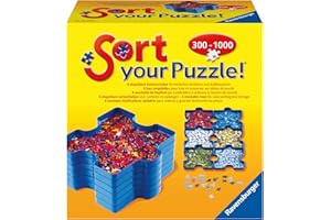 Ravensburger - Accessoires pour puzzles enfants et adultes - Trieur de pièces de puzzles - 6 bacs de tri en plastique - pour puzzles de 300 à 1000 pièces - 17934