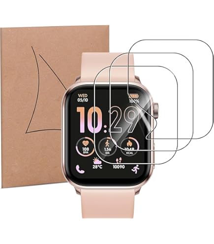 Lot De 6 Films De Protection écran TPU Pour Ice-Watch ICE Smart 3.0 (1,78 Pouces) - Transparent, Anti-rayures