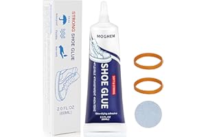 MOGHEM Shoe Glue Sole Repair Upper Adhesive Clear Waterproof for Bonding Broken Leather Shoes Sneakers Glues Cloth Boots Leather Goods 60ml