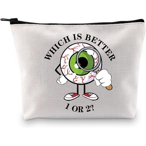 Optometrist Kosmetiktasche – Auge Motiv, 23x17 Cm, Baumwoll-Leinen, Wasserdicht, Mit Reißverschluss