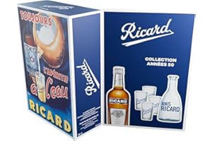 Coffret RICARD Pastis de Maseille Années 50 Apéritif anisé - 45%, 70cl