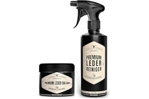 URBAN FOREST Entretien du Cuir incolore pour Meubles Voitures Vestes Sacs Couches Chaussures selles, baume et nettoyant pour Cuir de première qualité, Taille:500ml baume + 500ml nettoyant