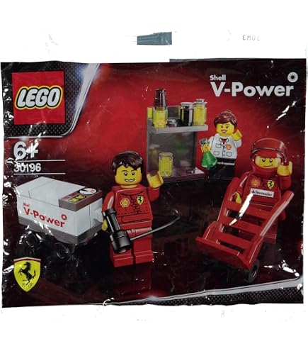 Shell V-Power Ferrari - Set Completo 6 Auto + Pit Crew In Polybags (30190-30196)