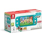 Nintendo Switch Lite Console Animal Crossing: New Horizons Timmy e Tommy Aloha edition (Turchese) con Gioco preinstallato e a