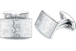 HONEY BEAR Spinki do mankietów męskie modne spinki do mankietów ze stali nierdzewnej, wielokrotnego użytku, emalia, bez kamienia