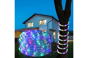 ‎HERRSELSAM Herrselsam 40M 960 LEDS Lichterschlauch Außen Bunt Lichtschlauch 8 Modi mit Memory-Funktion LED Lichterkette Wasserfest Strombetrieben für Innen Außen Garten Party Hochzeit