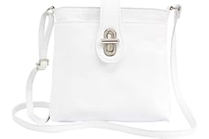 AMBRA Moda GL007 - Sac à bandoulière sac portés épaule en cuir véritable pour femme