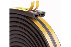 AOYINFE 6M Dichtungsband für Türen Fenster, Schaumstoffband Türdichtung Fenster, für Anti-Kollision/Schalldichter/Wasserdichter/Staubdicht (Braun)