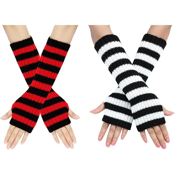 Guanti Senza Dita Kieswan 2 Paia - Unisex Nero Invernali Taglia Unica
