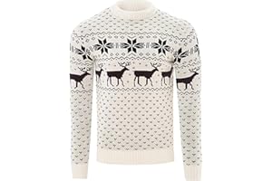 SOULSTAR James Derby Kids Christmas Jumper Xmas/Reindeer Stag Nordic Stag Festive Christmas Xmas Jumper