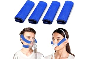 DWFEYOI 4 Pack CPAP Headgear Covers, masque apnée du sommeil,CPAP Strap Comfort Pads, CPAP face Pads, Housses de Sangle CPAP Universel Coussinets Faciaux CPAP Coussinets de Confort pour Sangle