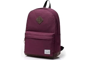 VASCHY Plecak szkolny, unisex, klasyczny, lekki, odporny na rozdarcie, wodoodporny plecak na laptopa 15"