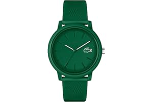 Lacoste Orologio Analogico al Quarzo da Uomo o da Donna Collezione Lacoste.12.12. con un elegante braccialetto in silicone con texture Petit Piqué