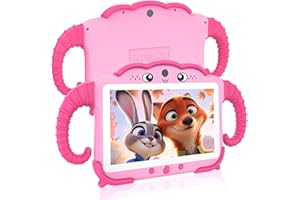 Okulaku Tablet Infantil de 7 Pulgadas para Niños de 3 a 14 Años - Android con Funda, Protección Infantil de 32 GB, Certificado GMS Certified para Niños con WiFi, Bluetooth, Google Play Store