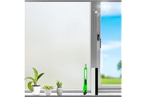 HONLONE Frosted Window Film Privacy 115X400Cm Decorative Window Frosting Film Large Size Privacy Screen Anti UV Static Cling Removable Glass Film