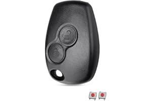 Kelay Clé de Voiture pour Renault Twingo 2 Modus Kangoo Clio TéLéCommande, Facile à Installer Coque Clé Twingo 2, Boitier Clef Renault Modus - 2 Boutons