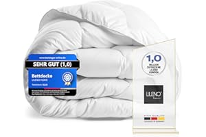 ‎LILENO HOME LILENO HOME Winterbettdecke 135x200 cm [1er Pack] - warme Winter Bettdecke 135x200 cm für einen erholsamen Schlaf - Winter Bett Decke 135x200 cm Kochfest bis 95° C - Allergiker Steppdecke