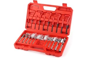 BINGCOBBER 131 Pièces Kit de réparation de Filetage, Kit Filet Insertion de Fil Métrique M5, M6, M8, M10, M12 tarauds et forets Outils de Filetage