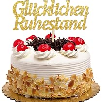 25 Stück Happy Retirement Kuchen-Topper – Cupcake Deko Für Ruhestandsparty In Schwarz-Gold