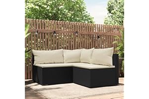 Festnight Balkon Lounge Rattan Gartenmöbel Set Balkonmöbel Balkonlounge Ecklounge Outdoor Sofa Garten Gartenlounge Loungemöbel Terrasse Terrassenmöbel Sitzgruppe Gartensofa