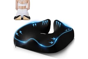 Sittdyna, ortopedisk, svanskoskudde av minnesskum, ergonomisk sittdyna för diskbråck, halkfri, kontorsstol för rullstol, bil