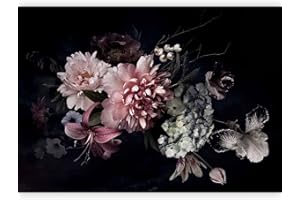 murando - Carta da parati Floreale Adesiva Fiori 147x105 cm Fotomurali Adesivi Murali Rivestimento Parete Moderna per Pareti Adesiva Muro Decorativo Fotomurale Astratto Natura Vintage rosa
