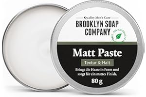 Brooklyn Soap Company Pâte mate (80 g) – Coiffure pour un maintien naturel sans collage