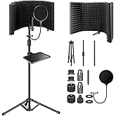Aokeo Anti-Pop Filter, Studio Recording Microphone Isolation Shield, Pop Filter. Absorbs and Filters Sound. Suitable for Blue