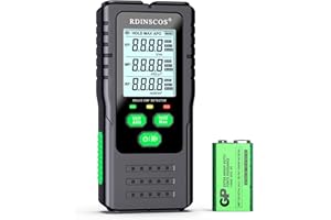 RDINSCOS Medidor EMF, detector digital recargable de radiación de campo electromagnético digital de mano, detector EMF LCD, gran probador para inspecciones EMF en el hogar, oficina, exterior y (RD630)