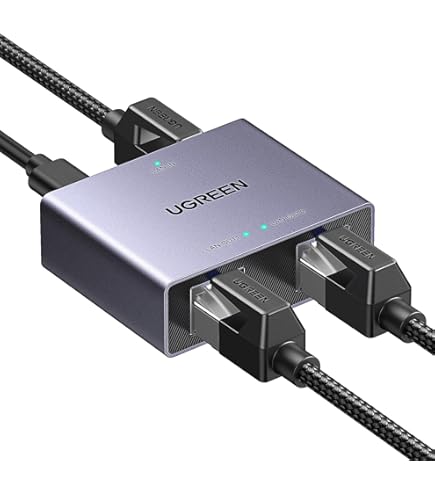 UGREEN 10 poorts Gigabit PoE LAN Switch met 8 PoE-switches 2 Gigabit Uplink-poorten, 60W totaal Netwerkswitch ideaal voor NVR's, IP-camera's,onbeheerde metalen behuizingen