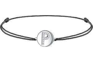 J.Endéar Donna Ragazza Cavigliera Lettera Iniziale Argento 925 Corda Estate Spiaggia Caviglia Gioielli Regalo 34cm Regolabile Fatto A Mano