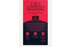 Keltercraft K01 Vinjäst [10g: för 50L vin] Torrjäst näringsjäst Bordeaux