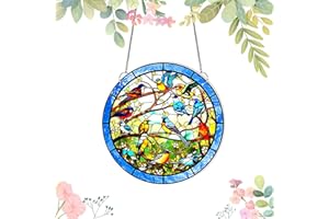 LUMOOM Colibri Capteur Solaire, Pendule Décoratif en Acrylique Capteur Solaire pour Fenêtre, Décoration de Fenêtre Pendue, pour Fête, Mur, Maison, Décoration de Jardin (B)