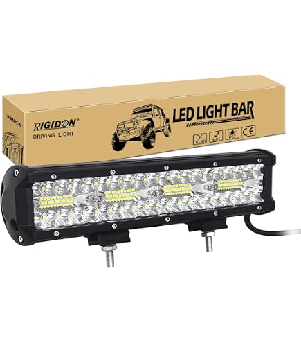 Barre LED RIGIDON 72cm 396W - Triple Rangée, IP67, 6000K - Pour 4x4, Camion, Tracteur - Kit Câblage 12V Inclus