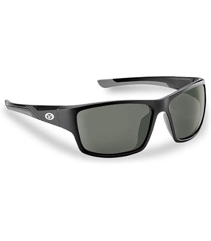 Flying Fisherman Fowey Polarized Sunglasses - Men's Wrap Style, Lightweight Polycarbonate