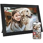 10.1 Inch WiFi Digital Photo Frame Built in 32GB Memory, 1280x800 IPS LCD Touchscreen, Auto-Rotate and Audio, Quick and Easy 