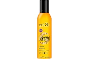 ‎GOT2B got2b Lockmittel Schaumfestiger (250 ml) Locken Mousse mit Halt 3 für definierte Locken und Sprungkraft, bändigt abstehende Haare, mit Anti-Frizz-Wirkung