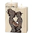 Mum Birthday Gifts, Gifts for Mum Candlestick Candle Holder,Mum Gifts from Son, for Mummy,Stepmum,New Mum,Mother in Law on Her Birthday, Presents for Mum Heart-shaped