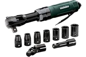 Metabo Druckluft-Ratschenschrauber DRS 68 Set 1/2" (604119500) Kunststoffkoffer, Arbeitsdruck: 6.2 bar, Luftbedarf: 220 l/min, Vierkantaufnahme: 1/2"