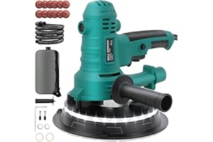 VELPAX Lijadora de Pared 800W, Lijadora Pared con Velocidad Variable Succión Ajustable con LED, Sistema Automático de Recolección de Polvo,12 discos